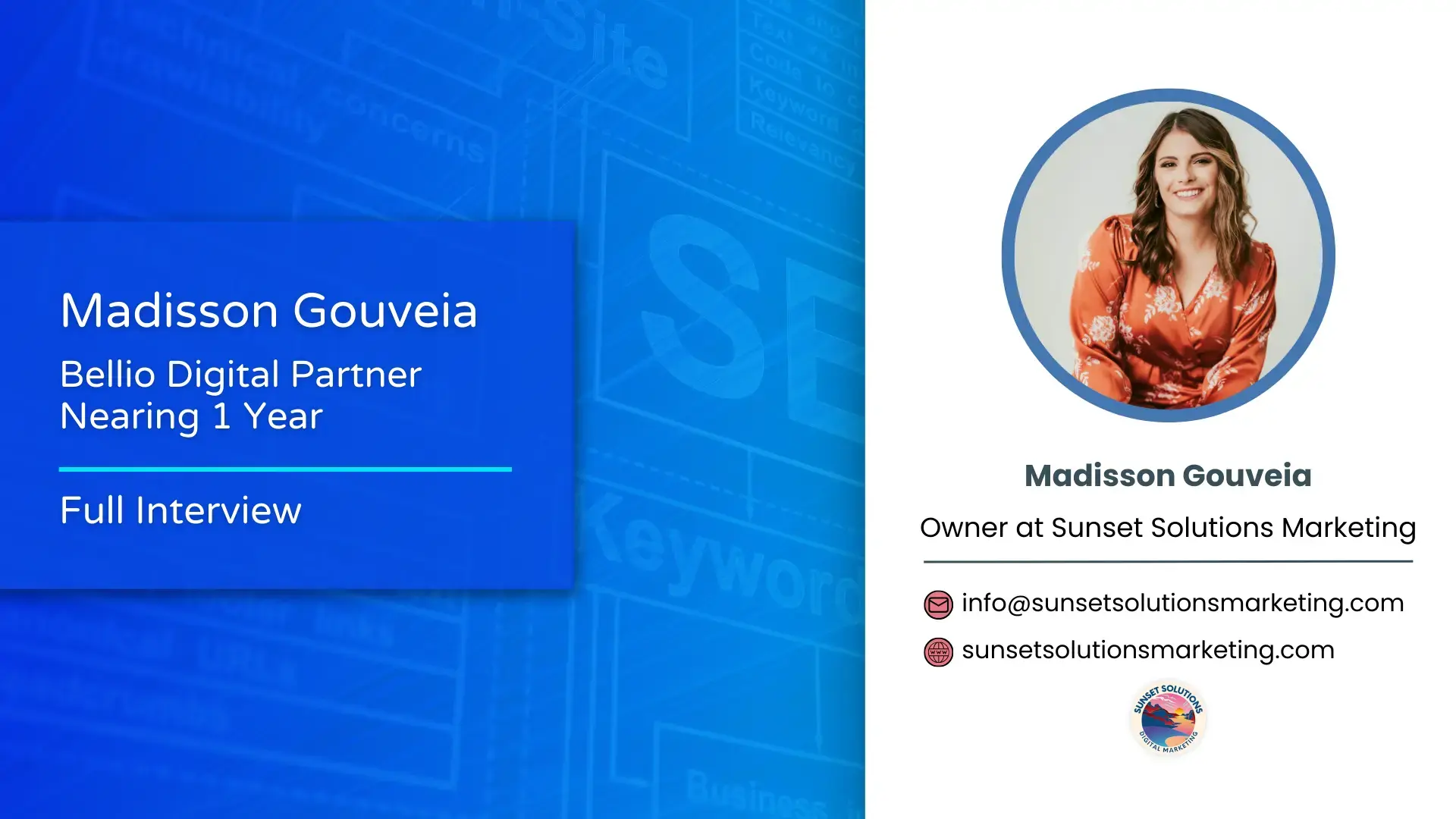 Madisson Gouveia video testimonial