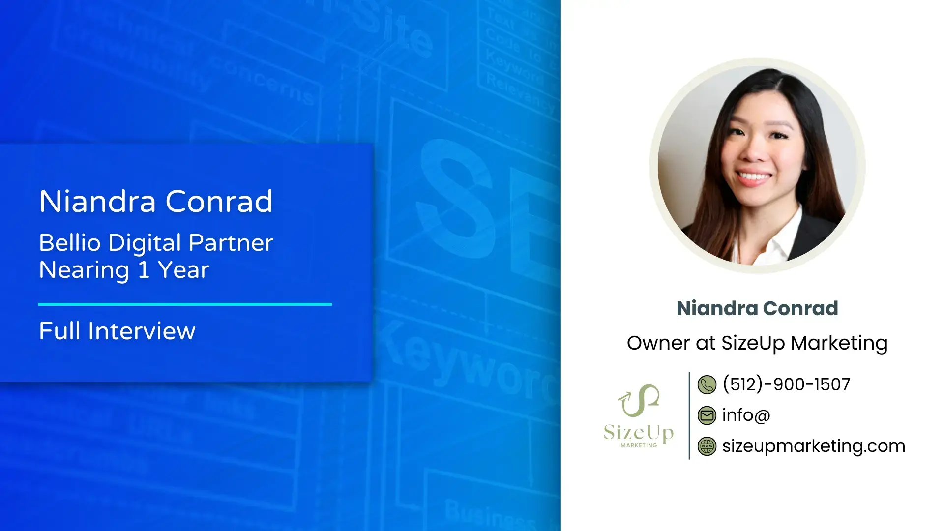 Niandra Conrad video testimonial